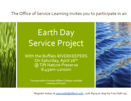Earth Day Service Project Flyer
